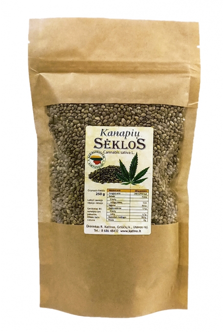 Lietuviškų kanapių sėklos, 500 g.