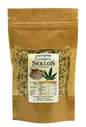 Lukštentos kanapių sėklos, 100 g.