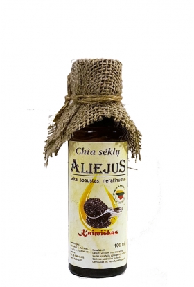 Aguonų sėklų aliejus (100 proc.natūralus, šalto spaudimo, stiklo buteliuke) 100ml.