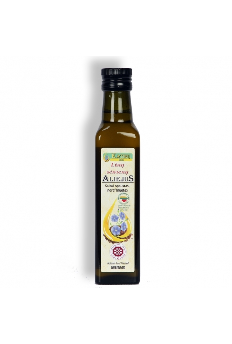 Linų sėmenų aliejus, 250 ml