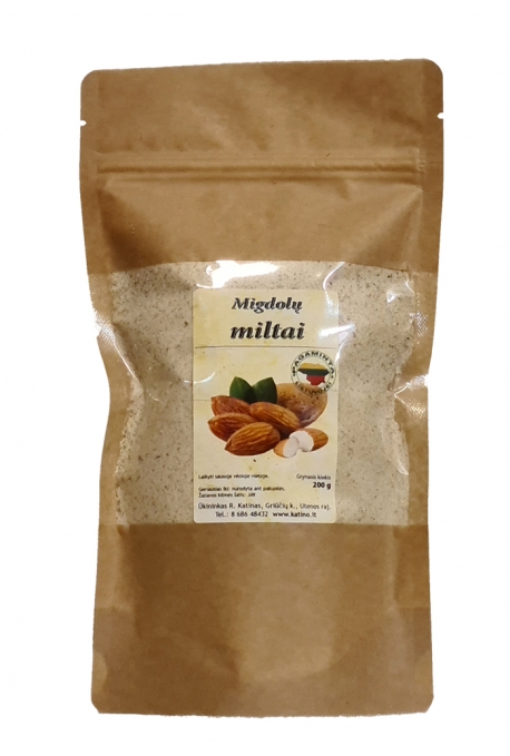 Migdolų miltai (100proc.natūralūs), 200g.