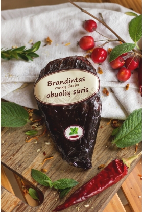 Brandintas naminis, rankų darbo obuolių sūris (su čili ir mėta). 180-250 g.