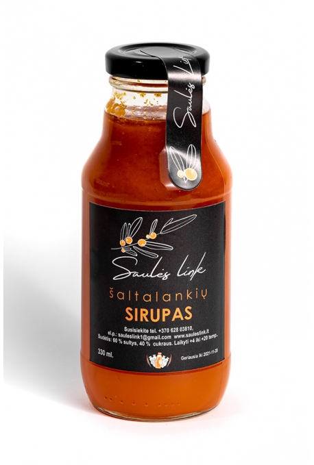 Šaltalankių sirupas, 330 ml