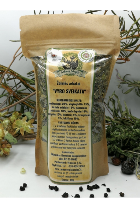 Žolelės arbatai "Vyro sveikata" 