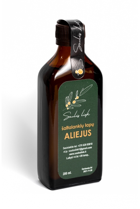 Šaltalankių lapų aliejus 200ml