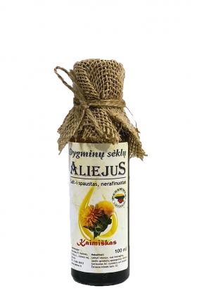 Dygminų sėklų aliejus (100 proc.natūralus, šalto spaudimo, stiklo buteliuke) 100ml.