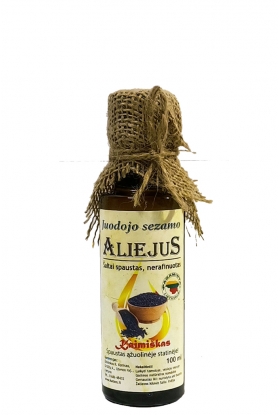 Juodojo sezamo sėklų aliejus, 100 ml