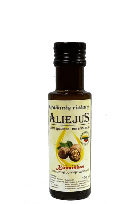 Graikinių riešutų aliejus, 100 ml