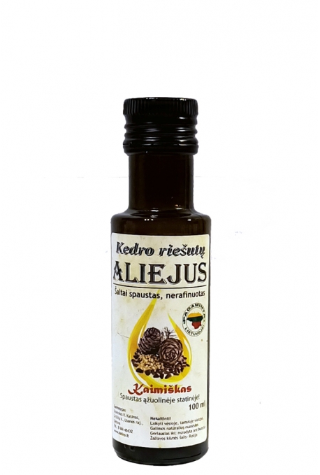 Kedro riešutų aliejus, 100 ml