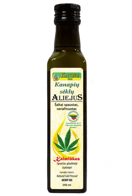 Kanapių sėklų aliejus, 250 ml