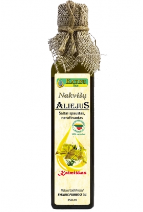 Nakvišų aliejus, 100 ml. Šalto spaudimo, tamsaus stiklo buteliuke.